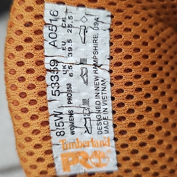 Timberland Brown Leather Work Boots with Lace-Up Design Womens - Picture 4 of 5